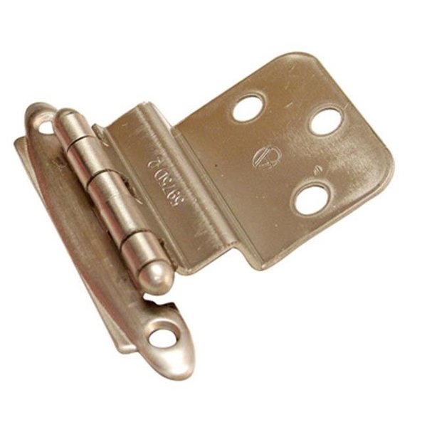 Hd A03417 G10 Amerock Decorative 0.38 in. Inset Free Swinging Cabinet Door Hinge; Satin Chrome A03417 G10